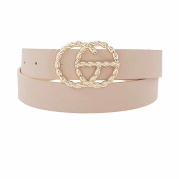 Giselle- Twisted Metal Letter Design Belt