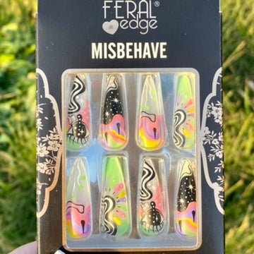 Feral Edge Misbehave Press On Nails